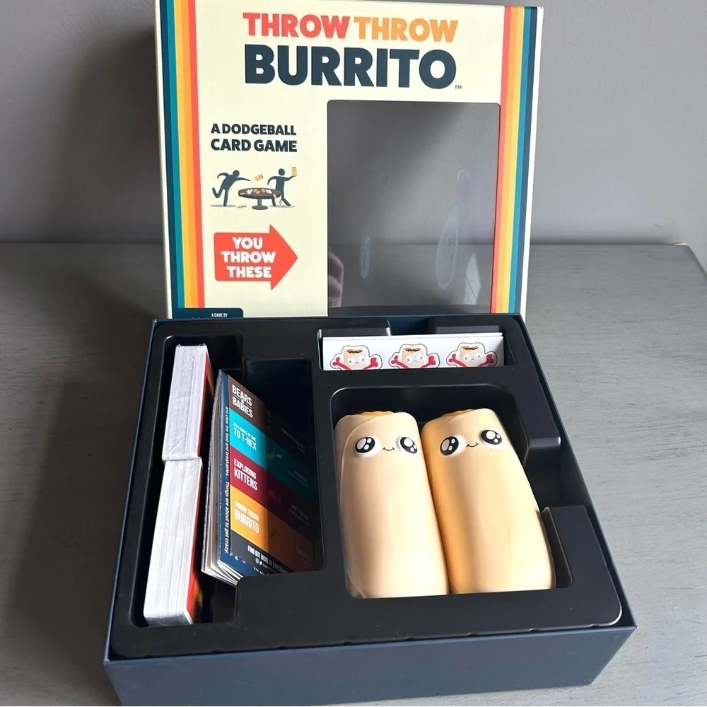 NEW Throw Throw Burrito Dodgeball Card Game Night Gift Family Kids Teens Ages 7+